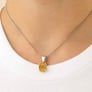 Stunning Sterling Silver Yellow Sapphire Stone Pendant