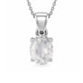 Stunning Sterling Silver Zircon Stone Pendant