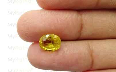 Thailand Yellow Sapphire - 3.61 Carat Prime Quality BYS-6523