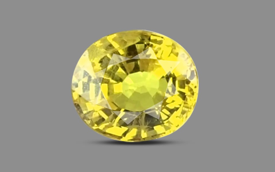 Thailand Yellow Sapphire - 4.07 Carat Rare Quality BYS-6704