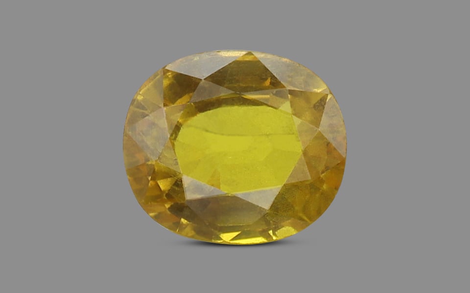 7.33 Carat Yellow Sapphire Price In India ₹76,591 | Yellow Sapphire India | Guru Nag Price | Guru Diamond Price