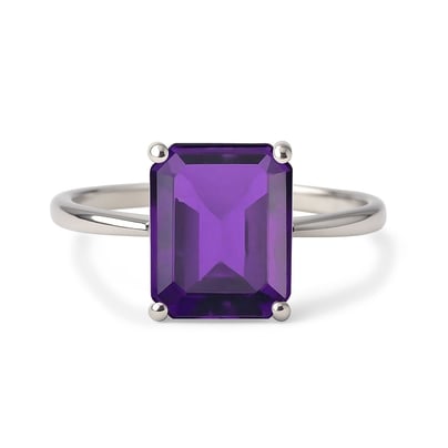Timeless Amethyst Stone Sterling Silver Ring for Women