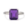 Timeless Amethyst Stone Sterling Silver Ring for Women