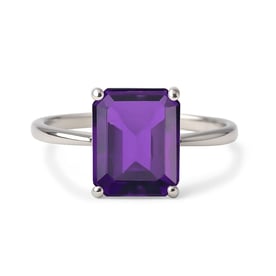 Timeless Amethyst Stone Sterling Silver Ring for Women
