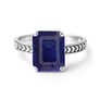 Timeless Blue Sapphire Sterling Silver Ring for Women