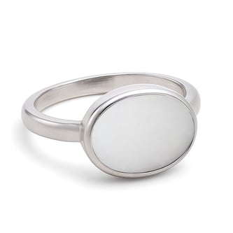 Timeless Opal Stone Sterling Silver Ring for Women