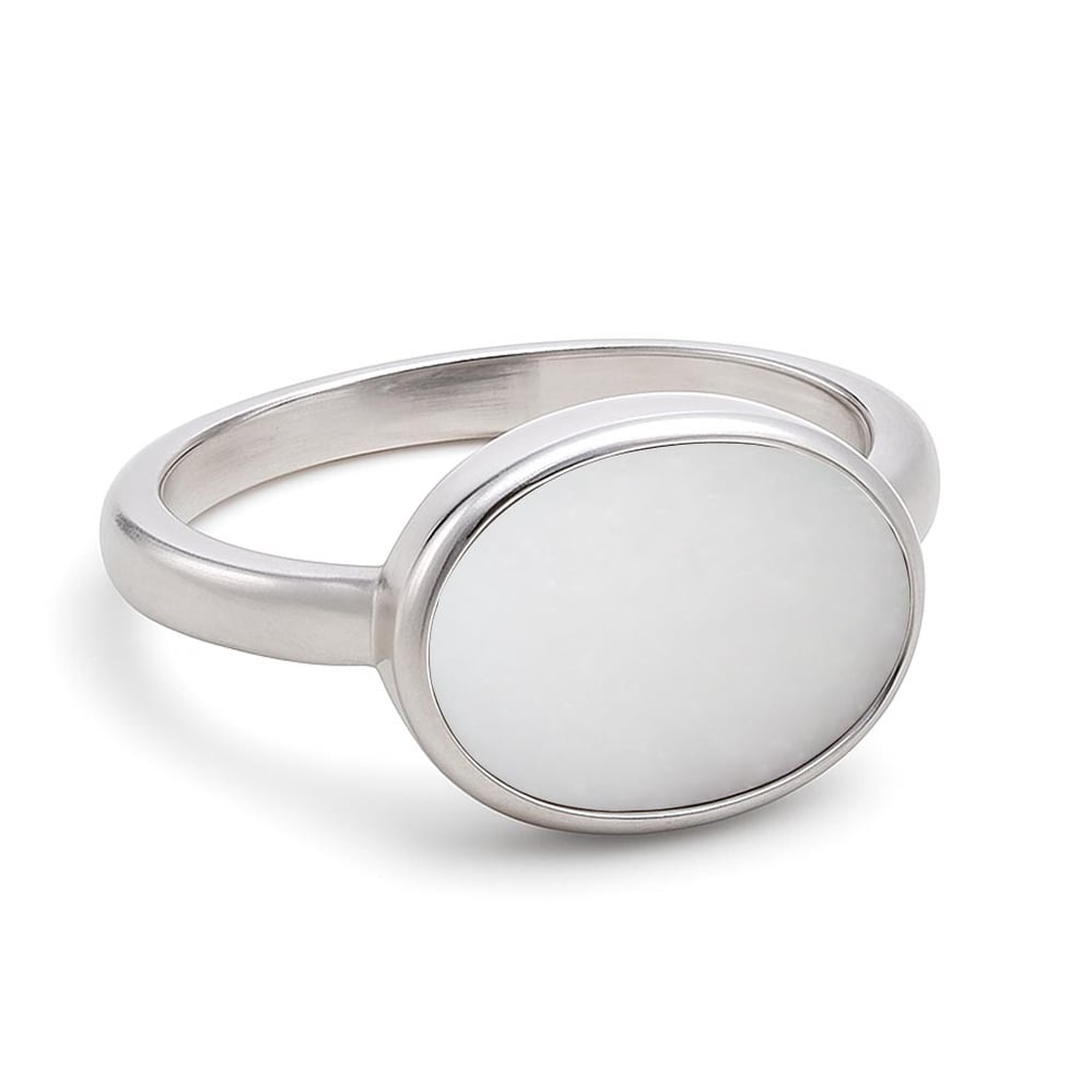 Timeless Opal Stone Sterling Silver Ring for Women