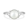 Timeless Pearl Stone Sterling Silver Ring for Women