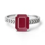 Timeless Ruby Stone Sterling Silver Ring for Women