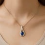 Timeless Sterling Silver Blue Sapphire Pendant
