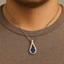 Timeless Sterling Silver Blue Sapphire Pendant