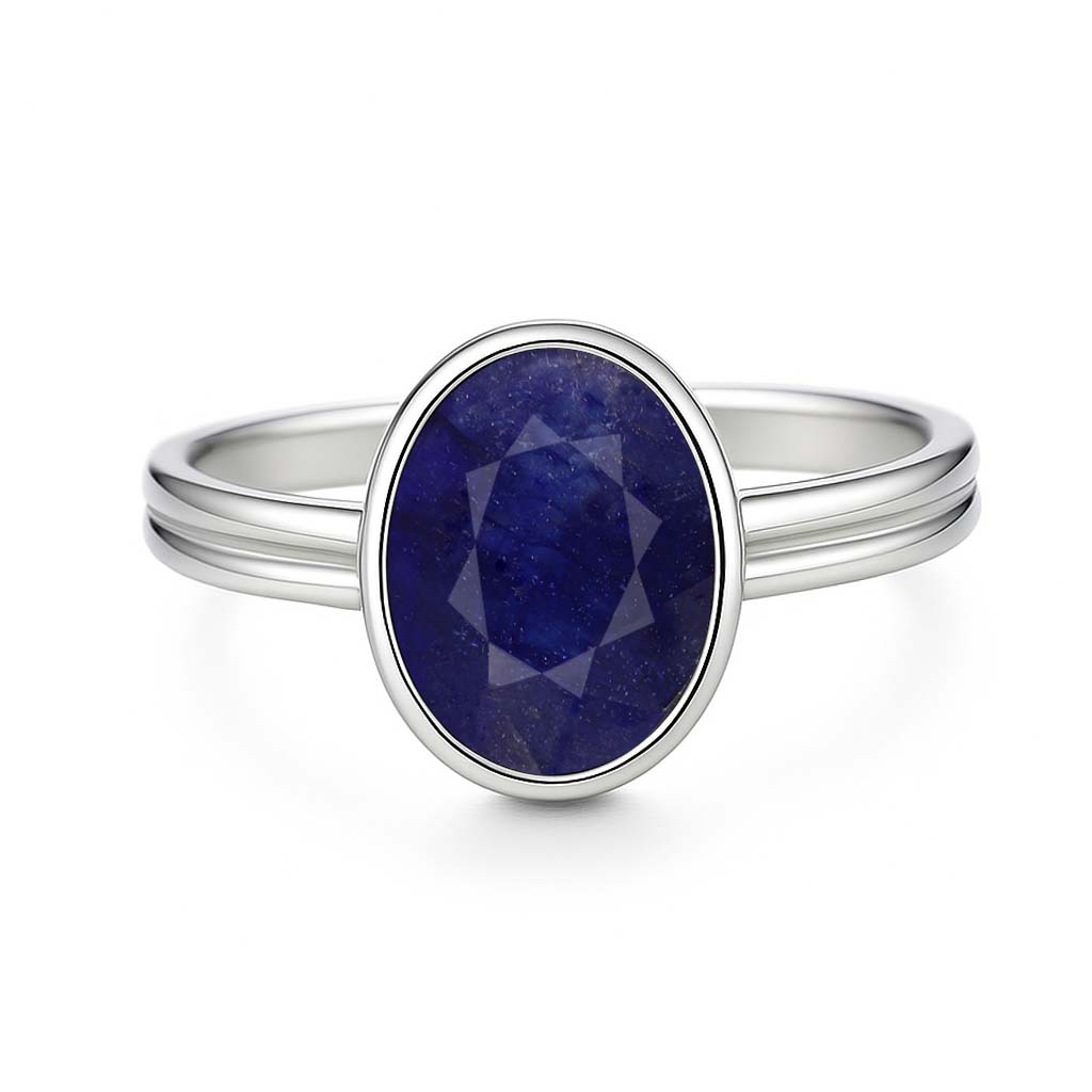 Timeless Sterling Silver Blue Sapphire Women’s Ring