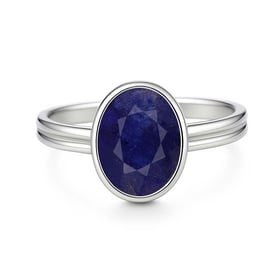 Timeless Sterling Silver Blue Sapphire Women’s Ring