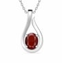 Timeless Sterling Silver Hessonite Gomed Pendant