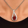 Timeless Sterling Silver Hessonite Gomed Pendant