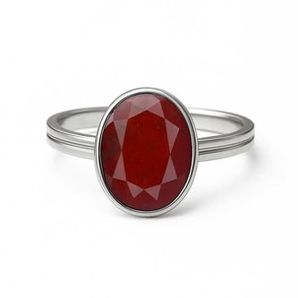 Timeless Sterling Silver Hessonite Gomed Women’s Ring