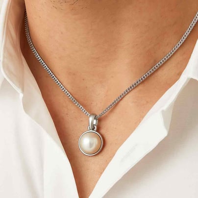 Timeless Sterling Silver Pearl Pendant