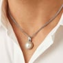 Timeless Sterling Silver Pearl Pendant