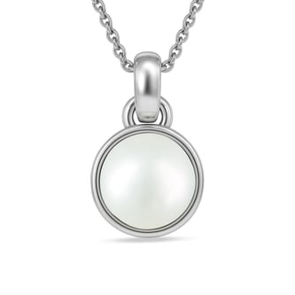 Timeless Sterling Silver Pearl Pendant