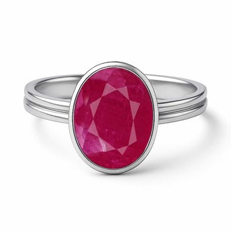 Timeless Sterling Silver Ruby Women’s Ring
