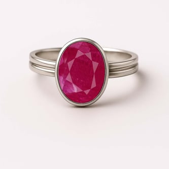 Timeless Sterling Silver Ruby Women’s Ring