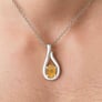 Timeless Sterling Silver Yellow Sapphire Pendant