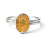 Timeless Sterling Silver Yellow Sapphire Women’s Ring