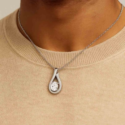 Timeless Sterling Silver Zircon Pendant