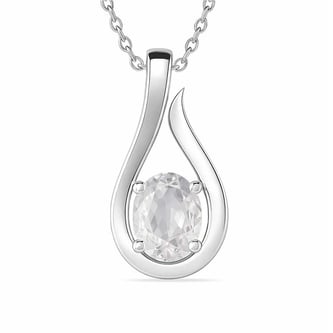 Timeless Sterling Silver Zircon Pendant