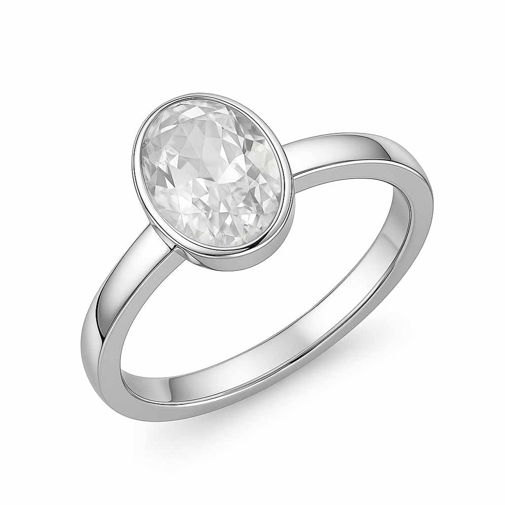 Timeless Zircon Stone Sterling Silver Ring for Women