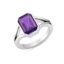 Traditional 925 Silver Amethyst (Jamuniya) Ring for Women