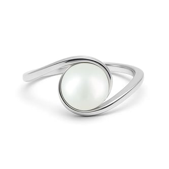 Traditional 925 Silver Pearl Stone Ring for Women