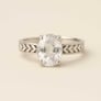 Traditional 925 Sterling Silver Zircon Ring for Men