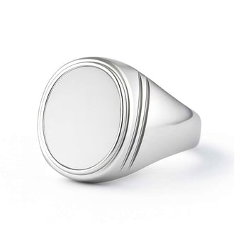 Unique Crafted Sterling Silver Opal Stone Ring for Men