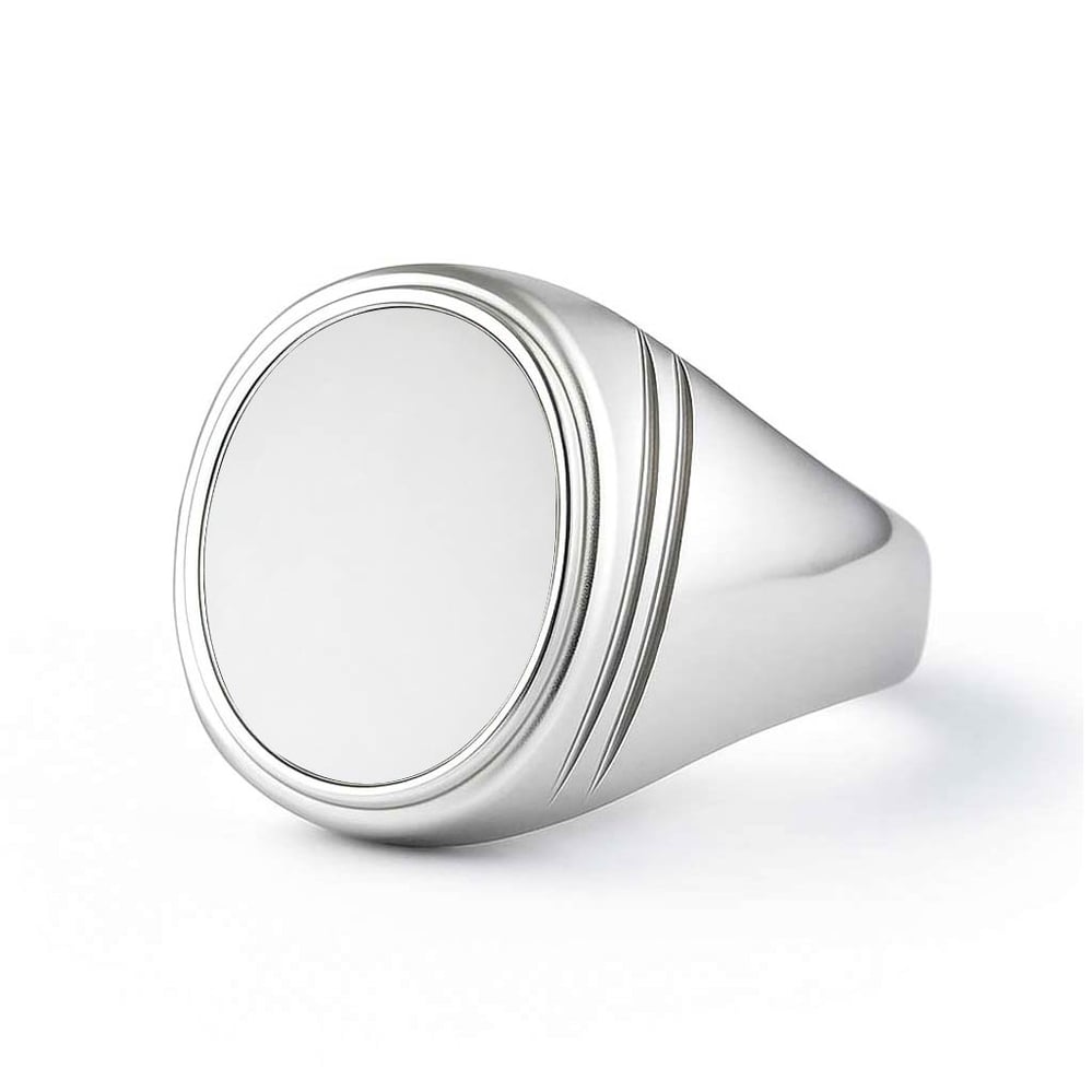 Unique Crafted Sterling Silver Opal Stone Ring for Men