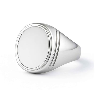 Unique Crafted Sterling Silver Opal Stone Ring for Men