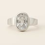 Unique Crafted Sterling Silver Zircon Stone Ring for Men