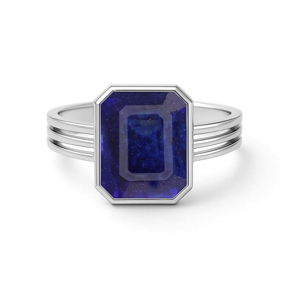 Vintage 925 Sterling Silver Blue Sapphire Women’s Ring