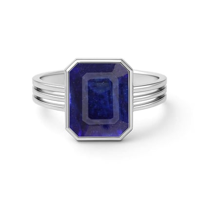 Vintage 925 Sterling Silver Blue Sapphire Women’s Ring