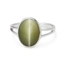 Vintage 925 Sterling Silver Cat's Eye Women’s Ring