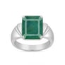 Vintage 925 Sterling Silver Emerald Men’s Ring
