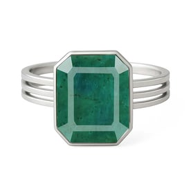 Vintage 925 Sterling Silver Emerald Women’s Ring