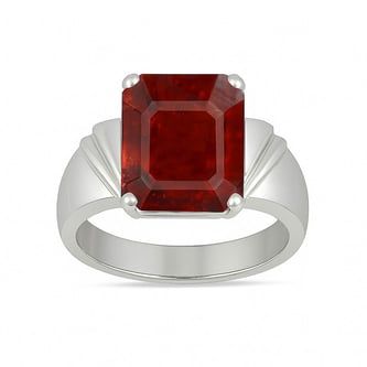 Vintage 925 Sterling Silver Hessonite Gomed Men’s Ring