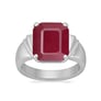 Vintage 925 Sterling Silver Ruby Men’s Ring