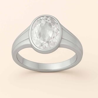 Vintage 925 Sterling Silver Zircon Men’s Ring