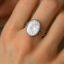 Vintage 925 Sterling Silver Zircon Women’s Ring